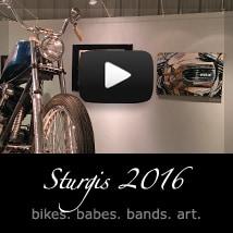 Motorcycle Artist A.D. Cook at Sturgis 2016