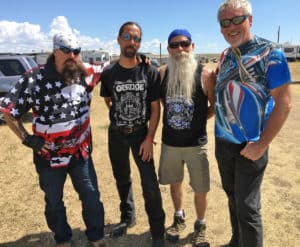 Charlie Brechtel, Cameron, Hank and A.D. Cook at Sturgis 2016