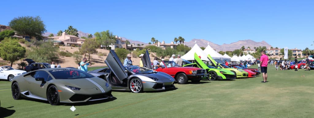 Lambos and exotics at Red Rock Concours dE'legance 2016