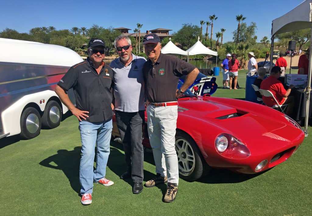 Tom Brazill, A.D. Cook and Peter Brock at Red Rock Concours d'Elegance 2016, Las Vegas, NV