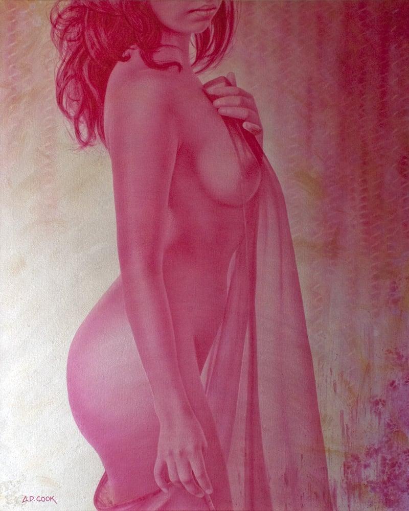 MIRAGE art nude on canvas by A.D. Cook