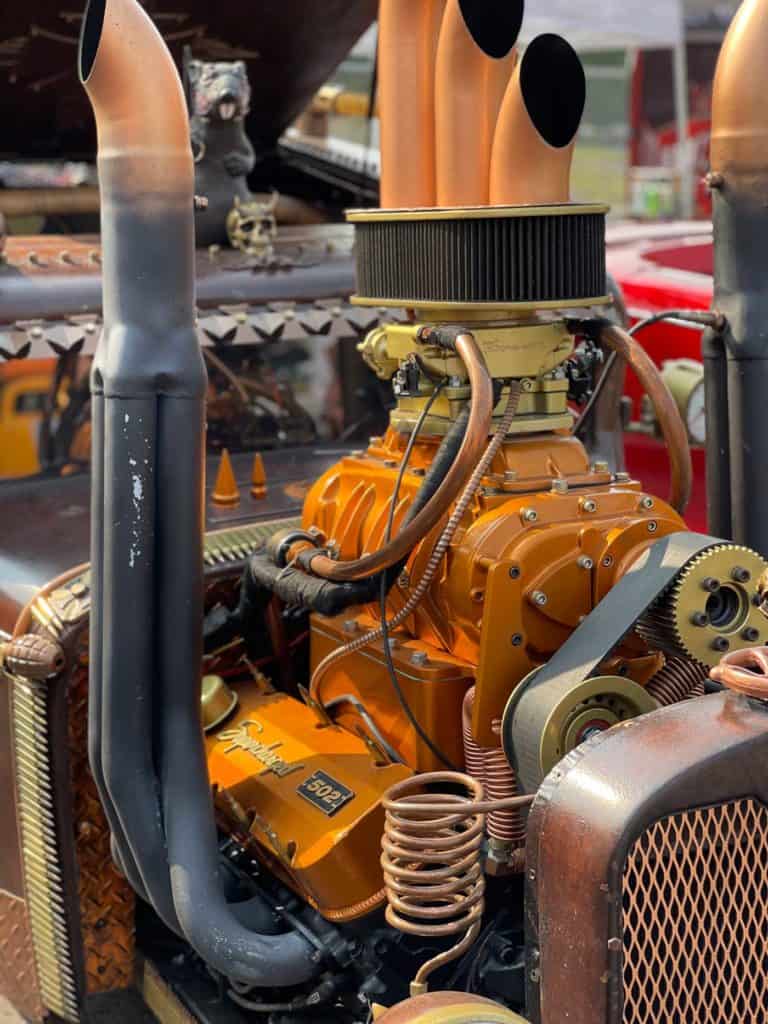 Blown Rat Rod Engine at The Show 2021