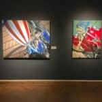 AMERICA and INDIAN SUMMER by A.D. Cook at Lyman Allyn Art Museum, New London, CT