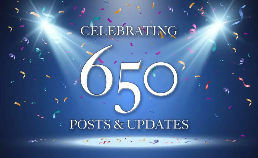 Celebrating 650 Post & Updates on ADCook.com