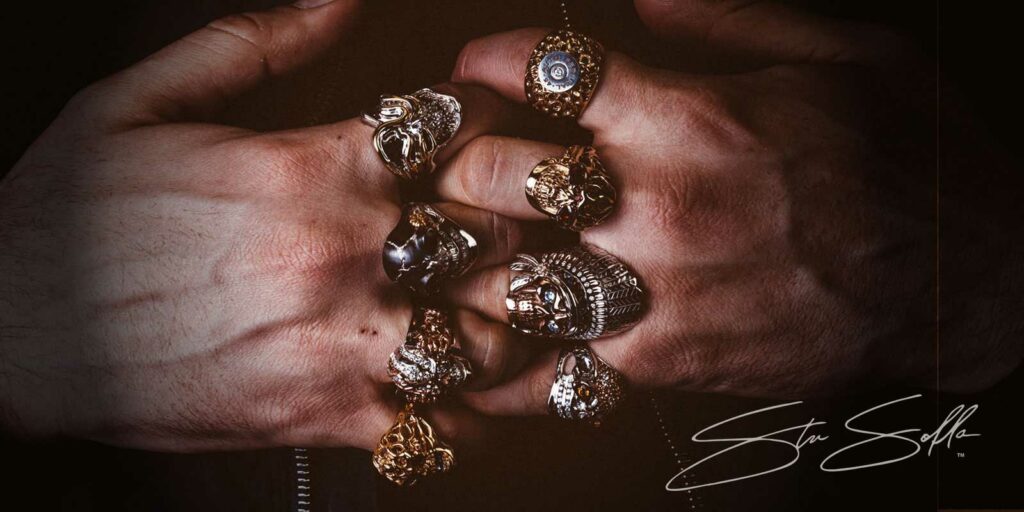 Mans Hands and Soffa Custom Rings