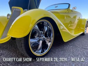 Charity Car Show September 28, 2024 at Mesa Market Place