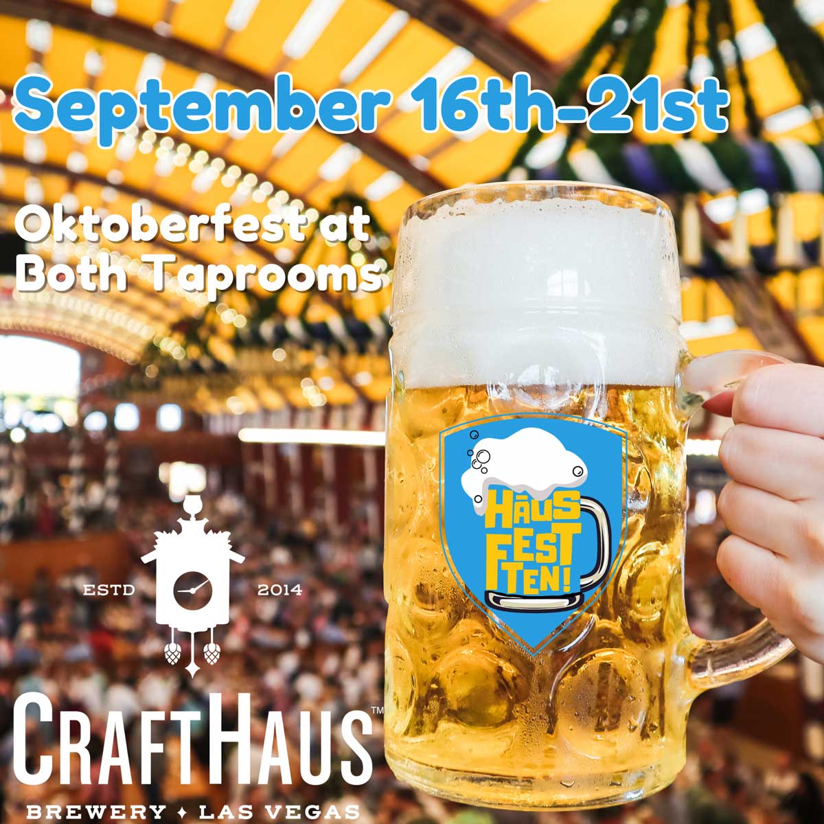 CraftHaus Oktoberfest at both tap rooms