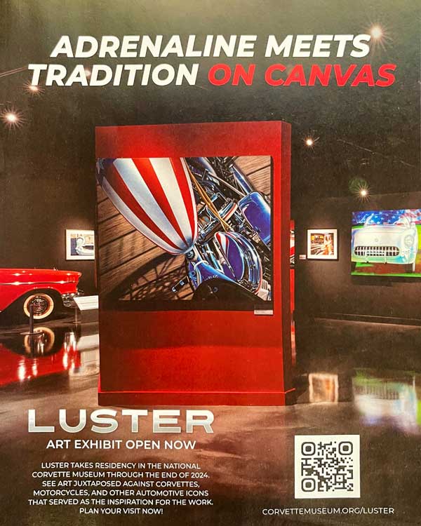 LUSTER Art Exhibit at National Corvette Museum